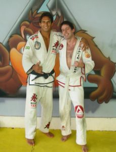 Gracie Barra, Rio De Janeiro, with my teacher Jefferson Maura